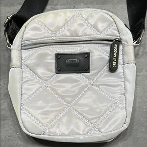 Steve Madden Quilted Gray Crossbody Bag